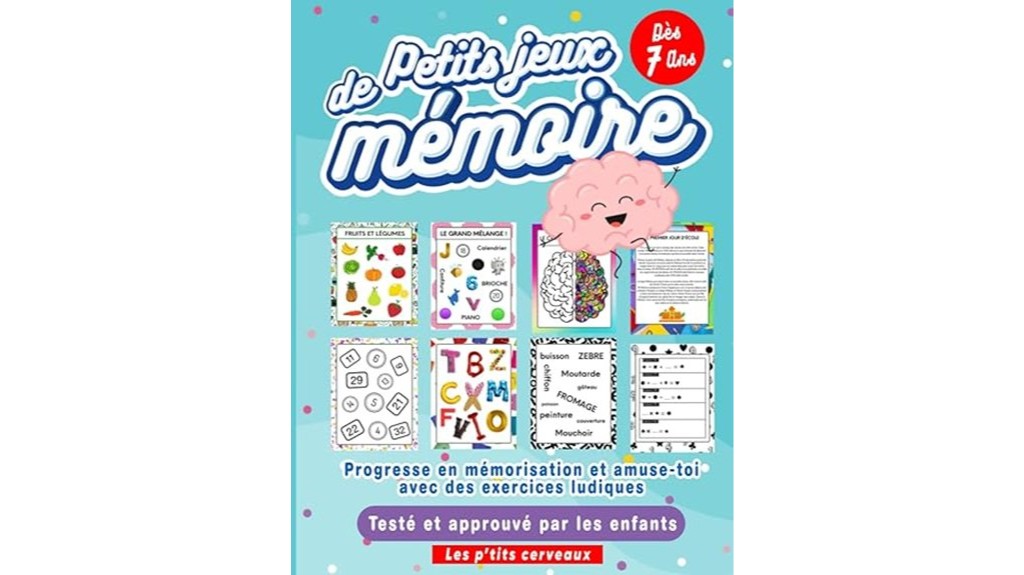 Livre d'activités de jeux de mémoire
