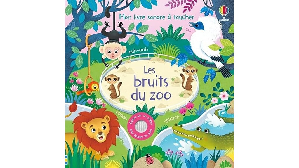 sons du zoo livre tactile