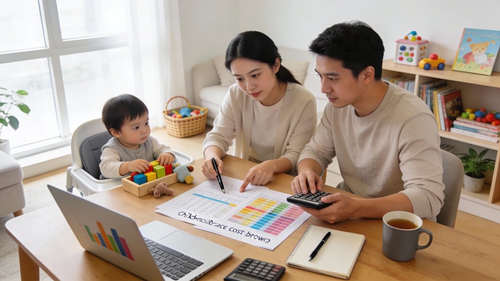 exemple de simulation des coûts de garde d'enfants