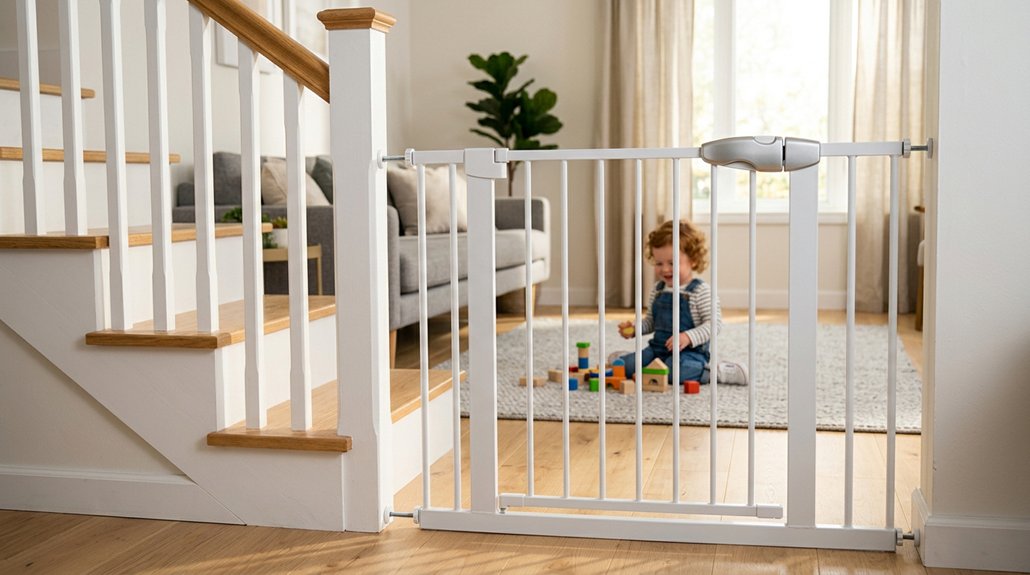 barrière de sécurité réglable à fermeture automatique